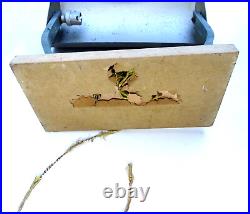 Lampe De Bureau En Métal Chromé Cuivre Et Bois Art Déco 1930 1940