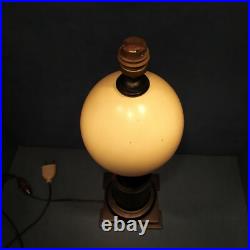 Lampe d'époque Art Déco en Ébène H. 45cm Ancienne. 1930