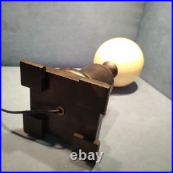 Lampe d'époque Art Déco en Ébène H. 45cm Ancienne. 1930