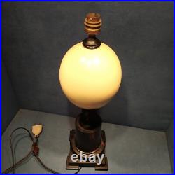Lampe d'époque Art Déco en Ébène H. 45cm Ancienne. 1930