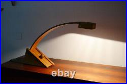 Lampe de bureau en bois Art Déco Bernard Brousse Lampe de bureau en bois Art Déco Bernard Brousse