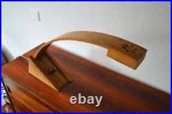 Lampe de bureau en bois Art Déco Bernard Brousse Lampe de bureau en bois Art Déco Bernard Brousse