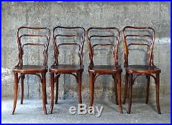 Lot de 4 chaises Thonet N°144, 1911 assises bois, modéle copié sur KOHN 248 a