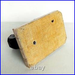 Magnifique Paire D'anciens Serre Livres Elephants En Bois Sur Marbre Art Deco