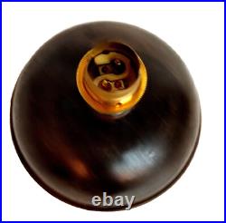 Magnifique Pied Lampe Boule En Bois Art Déco Moderniste Era Charles Dudouyt