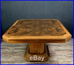 Magnifique table a allonges époque Art Deco en 2 tons de bois fruitier