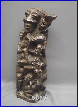 Makonde Statue arbre de vie Tour des ancêtres Afrique noire