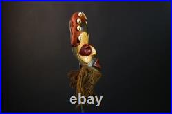 Masque mural traditionnel africain en bois Dan art déco tribal ancien objet Masque mural traditionnel africain en bois Dan art déco tribal ancien objet