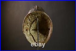 Masque tribal africain Punu Okuyi bois artisanal art déco vintage G4376 Masque tribal africain Punu Okuyi bois artisanal art déco vintage G4376