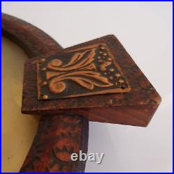 Médaillon cuivre copper fait main handmade ethnic figure art déco XXe PN France