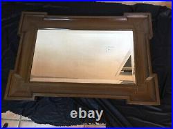 # Miroir Design Art Deco Bois Forme Géométrie