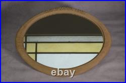 Miroir Ovale en chêne Art déco Miroir Ovale en chêne Art déco