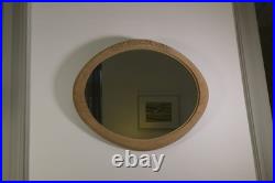 Miroir Ovale en chêne Art déco Miroir Ovale en chêne Art déco