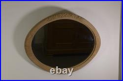 Miroir Ovale en chêne Art déco Miroir Ovale en chêne Art déco