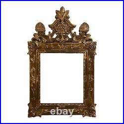 Miroir cadre bois doré style Louis XV Art Déco