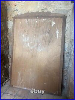 Miroir en bois sculpté époque Art Déco ou 1940 de belle taille