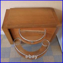 N2059 Mini bar meuble salon bois hêtre art déco vintage 1930 design XX FRANCE