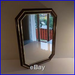 N2230 Glace miroir verre encadrement bois design XXe art déco PN France