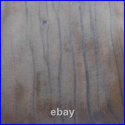 N23.338 plateau serviteur vide-poche bois olivier art déco table fait main