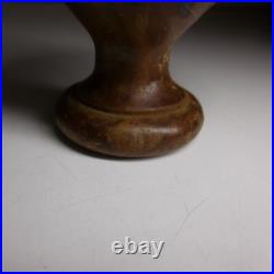 N23.360 coquetier bois marron vintage art déco table cuisine alimentation France N23.360 coquetier bois marron vintage art déco table cuisine alimentation France