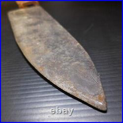 N23.476 couteau cuisine chasse acier bois coutellerie vintage fait main art déco