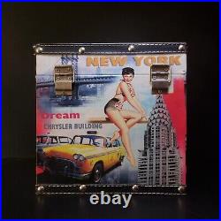 N9586 Boite coffret New York Dream Chrysler Building pop art déco bois métal