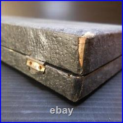 N9710 chromographe 1418 métal chrome laiton étui bois appareil mesure vintage
