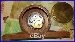 Old Vintage Art Deco Mark Vedette Clock, pendule à poser fonctionne mécanisme