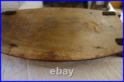 PLATEAU ART DECO VINTAGE 1920 1930 paysage SIGNE GERMONDE bois fixé sous verre