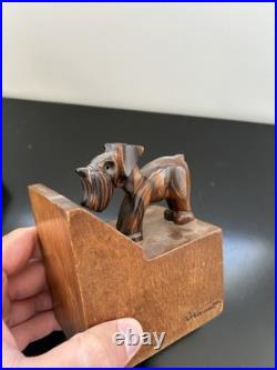 Paire De Serres Livres Dan Karner Paris Bois Chiens Art Déco Paire De Serres Livres Dan Karner Paris Bois Chiens Art Déco