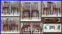 Paire de chaises bistrot bois THONET art déco 1925/30 no baumann