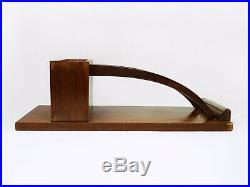 Paire de consoles, table de chevet Art Déco en bois, 80 cm. Epoque Art Déco