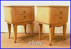 Paire de tables de chevets Art Déco en bois de placage XX siècle