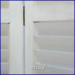 Paravent 3 Panneaux Interieur Séparateur Blanc Bois Cloison Vintage Homestyle4u