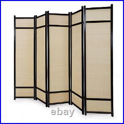 Paravent Interieur Séparateur Cloison 5 Panneaux Diviseur en Bambou Homestyle4u