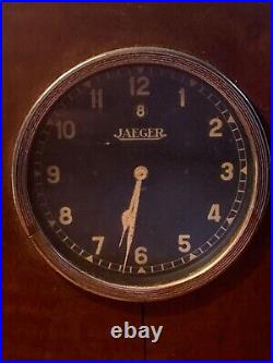 Pendule horloge carclock JAEGER 8 6807 acajou 1920's art déco