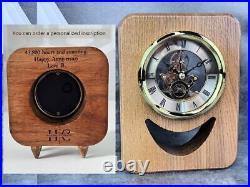 Petite horloge murale art déco en bois manteau horloge murale rétro vintage