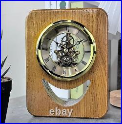 Petite horloge murale art déco en bois manteau horloge murale rétro vintage