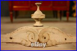 Petite table antique bois verni meuble de salon pot fleur antiquités 800