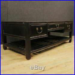 Petite table faible coût de salon meuble chinoise bois verni noir style ancien