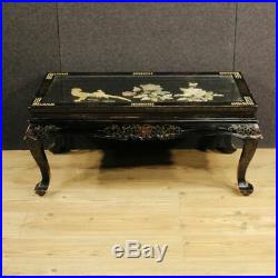 Petite table verni chinoiserie meuble faible coût de salon en bois style ancien