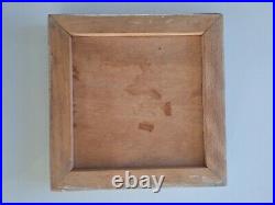 Plaque ancienne Art Déco bois sculpté decorative wooden plate