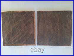 Plaque ancienne Art Déco bois sculpté decorative wooden plate
