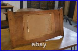 Porte manteau en chêne massif et 2 patères en laiton Art déco 1930's Porte manteau en chêne massif et 2 patères en laiton Art déco 1930's
