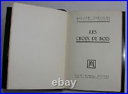 RELIURE JOTAU. Dorgelès. Les Croix de Bois. Reliure Articulée. ART DÉCO 1930