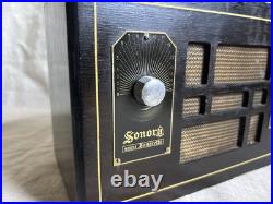 Radio TSF Sonorette Bois 1934 Sonora Art Déco