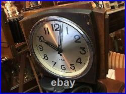 Rarissime JAZ QUADRIC horloge de commerce double face Biface 1934 1935 art déco