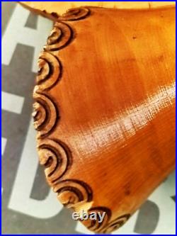 Sculpture peinture bois Wooden Koart deco romania vase pichet Rare Cf Photos