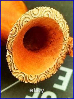 Sculpture peinture bois Wooden Koart deco romania vase pichet Rare Cf Photos