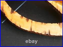 Sculpture peinture bois Wooden Koart deco romania vase pichet Rare Cf Photos